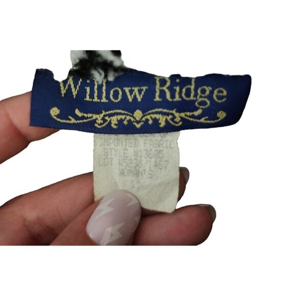 Vintage 90s Willow Ridge Forest Tree AOP Button Up Fleece Sherpa Jacket Womens 2 - Picture 6 of 7